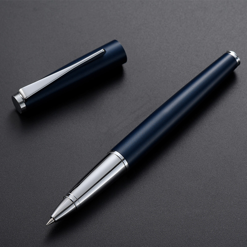 Write a signature pen business high-end metal ball pen adult men's office business metal gel pen black water pen enterprise custom gift conference commemorative custom logo free lettering