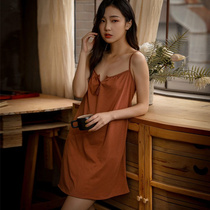 New silk skirt leisure skirt hanging Model home suit can be outfitted with simple hanging skirt loose female summer