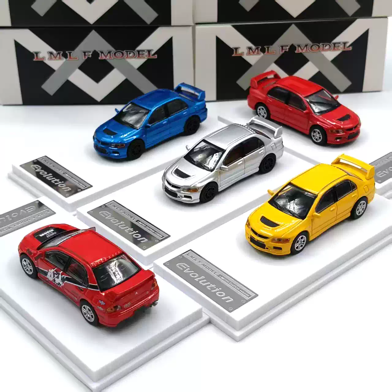 特价LMLF 1:64三菱蓝瑟EVO 9代仿真合金汽车模型静态收藏