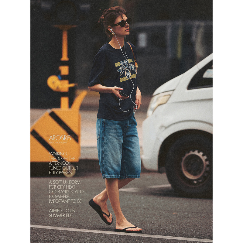 Arosris |   Summer Wanderings, Washed Vintage, Effortless Travel, Denim Shorts, Capri Pants