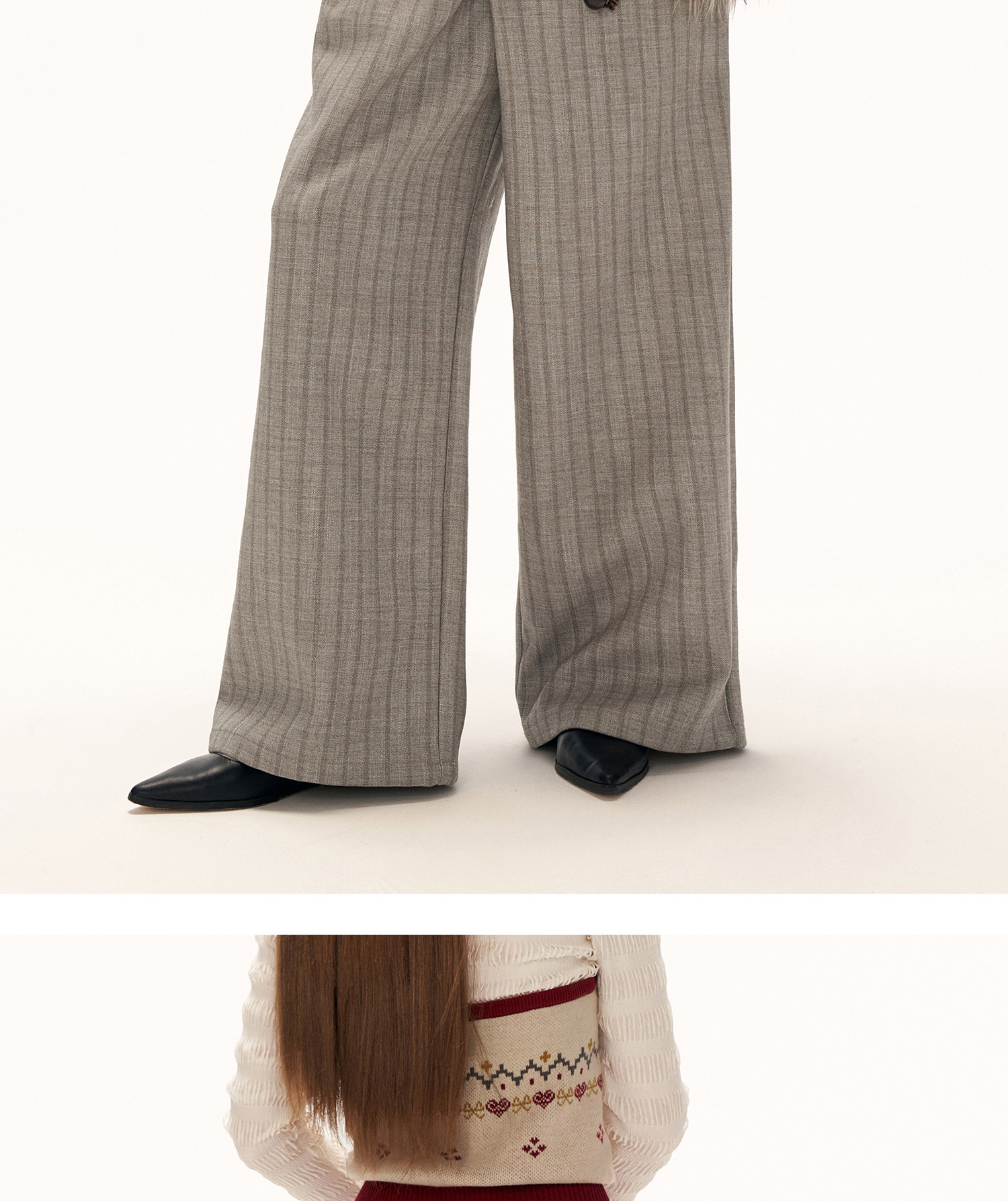 MAMC Deconstructed Patchwork Pleated Trousers
