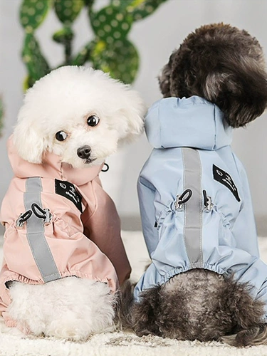 Собака дождливая хирургия плюшевое маленькое медведь Skunari маленький и маленький собак с четырьмя грудными дождевыми домашними собакой собака собака водонепроницаемость