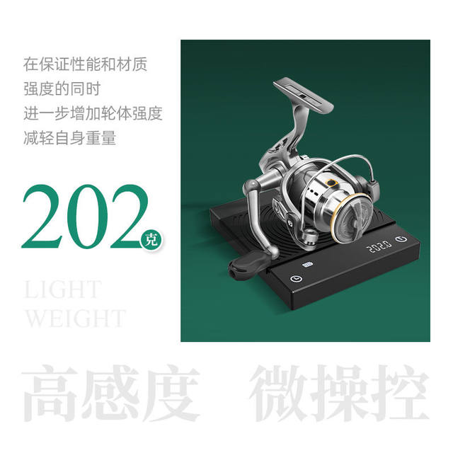 Authentic Fishing Reel, Small Golf Spinning Reel, All-Metal Slanted Spool, Lure Reel, Specialized for Long-Distance Casting