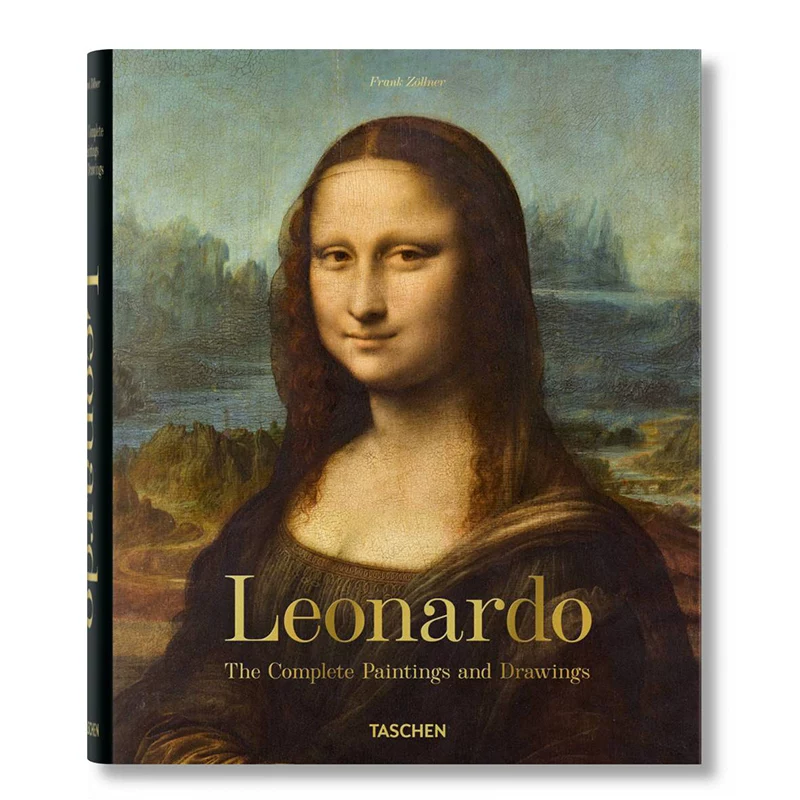 [Готовый запас] TASCHEN коллекция мировых классических художников в твердом переплете с большой формой 3-книговое издание Монет + Ван Гог + Леонардо да Винчи Английский художник художественный альбом коллекция импрессионистской масляной живописи импортированная оригинальная Taschen