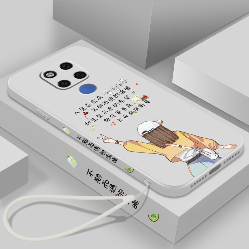 For Huawei Mate20 Cell Phone Case Mate20pro Straight Edge Liquid Silicone Mate20x Lens Full Mete New Unisex Hmatloo Creative