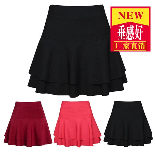 Зимняя юбка, костюм, красная танцующая мини-юбка, большой размер