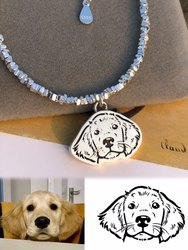 PET AVATAR CUSTOM DIY 디자인 수제 스털링 실버 프로덕션 제품 고양이 개 기념 펜던트 팔찌 반지