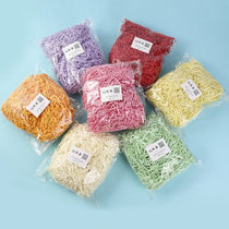 Raffi grass decorations fruit packaging box gift box filling shredded paper shredded shredded wedding festival candy box