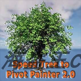 Unreal Ue5.4-7 Igtoolspp Speedtree to Pivot Painter Animation Tree Import