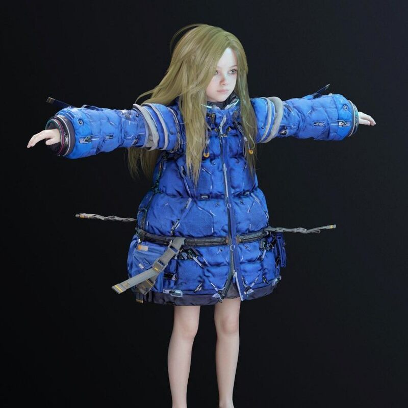 Pragmata - Diana 3D Model Material with Textures Pragmata - Diana 3D Model Material with Textures
