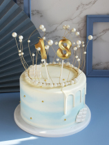 Opera house digital birthday candle INS Net red creative romantic party gold silver candle year cake decoration