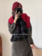 Um Wool Striped Knit Dress Early Spring Vintage Slimming Inner Layering Dress Casual Round Neck Sweater Dress Autumn and Winter