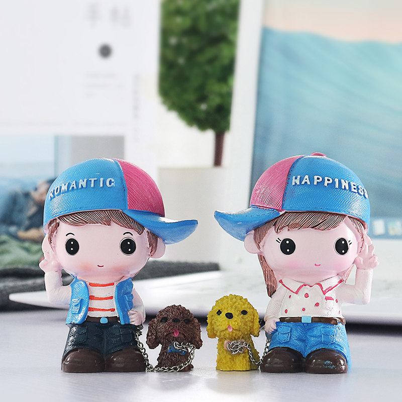Nordic ins office desktop girls healing small ornaments creative cute home bedroom living room decorations