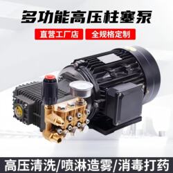 High-Pressure Cleaning Machine with National Standard Pure Copper Motor and Pump Head, 220V/380V Commercial Car Wash Machine, Sprayer, Fog Maker, Plunger Pump