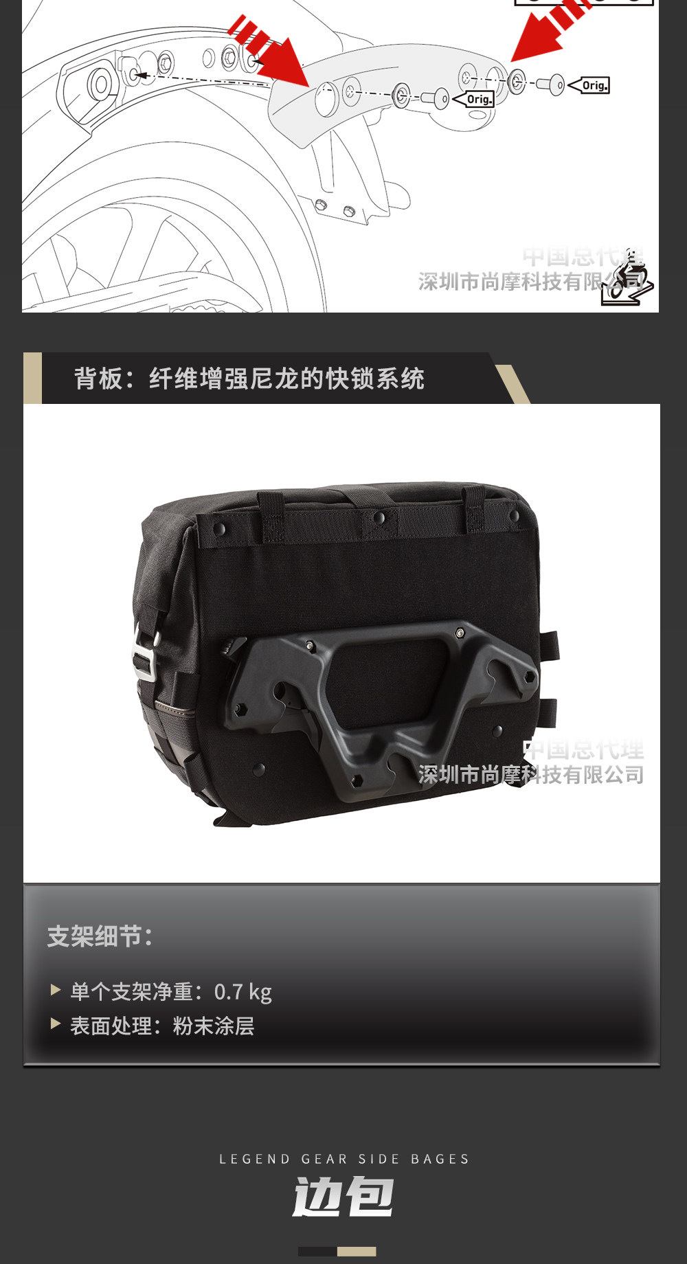 Тюнинг мотоцикла 德国 sw-motech 摩托车复古边包 适用于川崎 vulcan s 小火神 Sw/motech