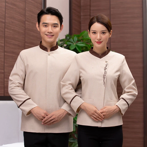 Уборка отелей Рабочая одежда, длинные рукава, мужчины и женщины, новая очиститель номера, осенняя и зимняя одежда, Пенсильвания по уборщику, тетя