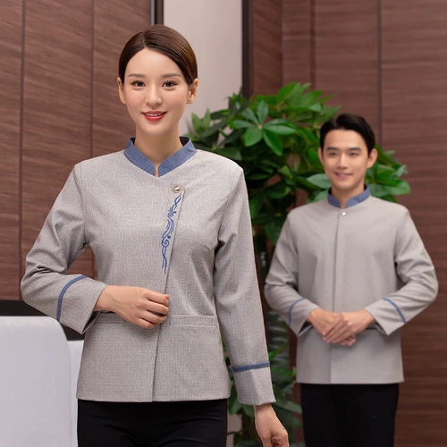 Уборка отелей Рабочая одежда, длинные рукава, мужчины и женщины, новая очиститель номера, осенняя и зимняя одежда, Пенсильвания по уборщику, тетя