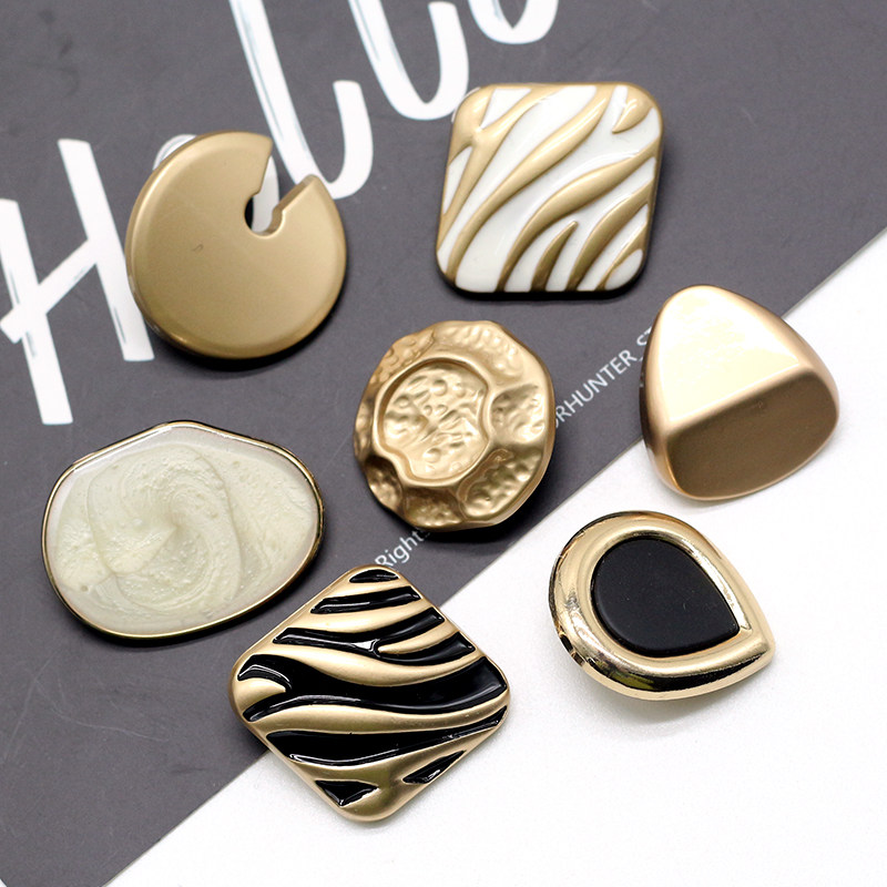 Metal Buttons BLUE FOR CHILDREN CASHMERE BIG COAT FUR COATS UPMARKET BUTTONS IRREGULAR FASHION TRIM 100 BUCKLE SUBS