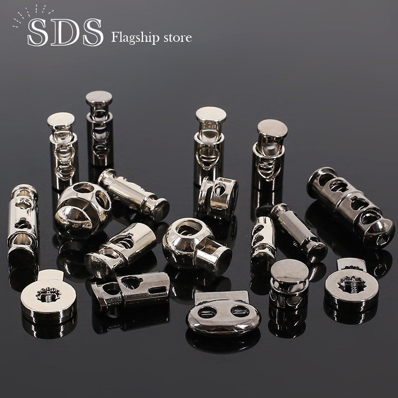 Metal spring fastener hanging bell stop rope fastener pig nose fastener hat fastener draw rope clip tension adjustment pull rope clothing accessories