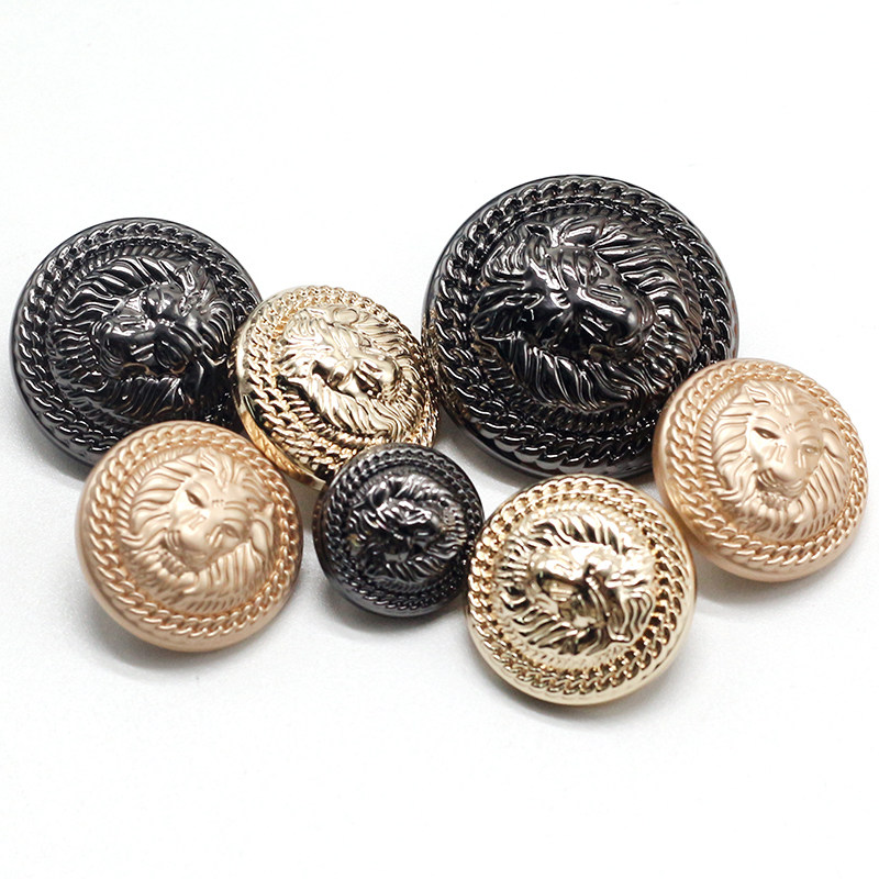 Metal button Round Fashion Golden gold Pink Gold retro 100 lap Inn wind sweater sweater Cashmere Coat Decor