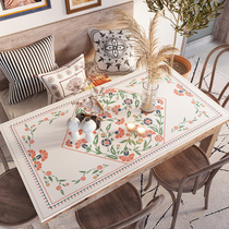 American country silicone leather tablecloth pastoral waterproof and oil-proof non-washing table mat household coffee table table noodle mat