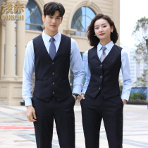 Professional vest suit mens business dress mens and Womens Western restaurant hotel bar front desk attendant work uniform