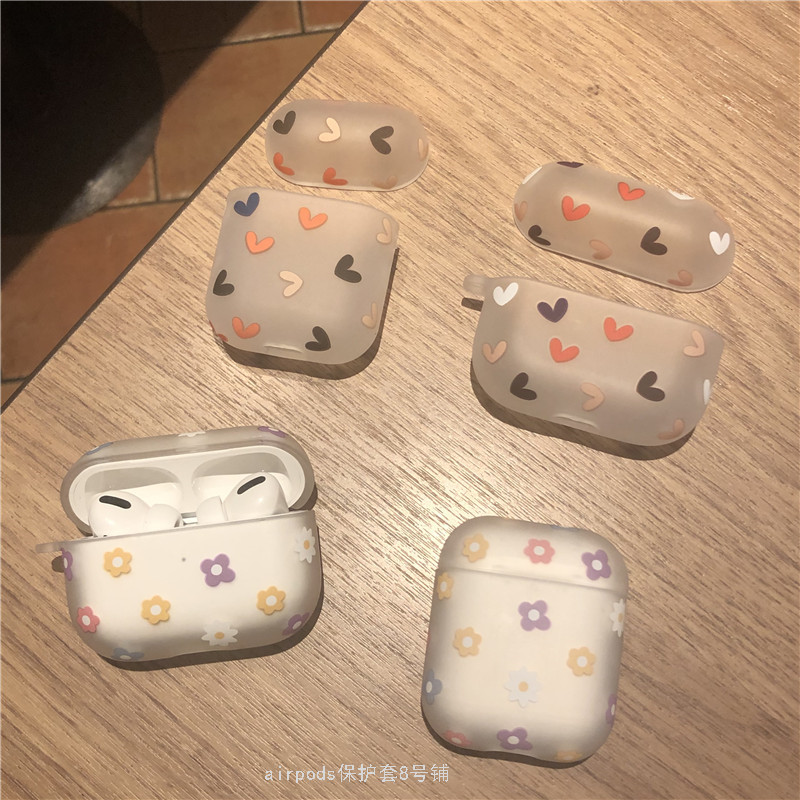 ins small flower love airpods1 2nd generation protective cover for Apple wireless bluetooth 3rd generation headset silicone shell