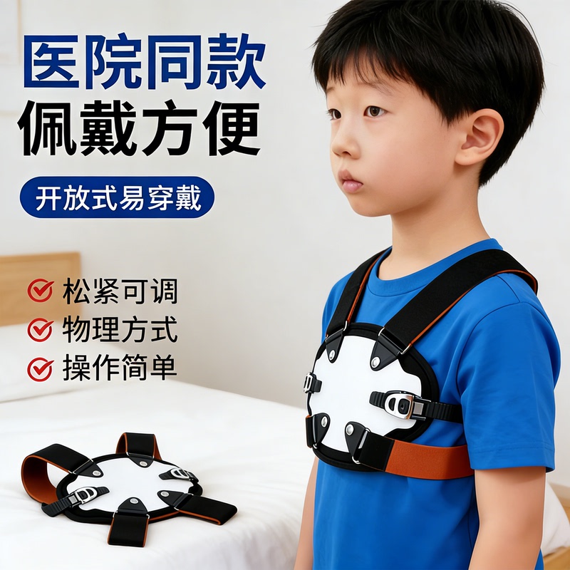 Children's Chicken Breast Corrector, Adolescent Rib Valgus Correction Brace, Chest Bone Protrusion Fixation Brace, Treatment Splint