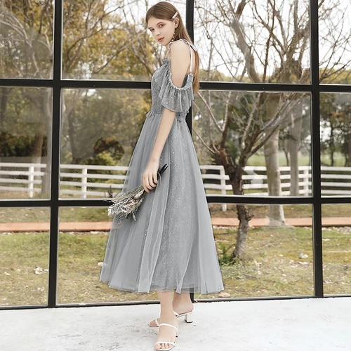 Платье подружки невесты, вечернее платье, длинная летняя юбка, 2021 года, по фигуре