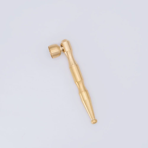 Мужская латунная металлическая курительная трубка, портативный маленький мундштук