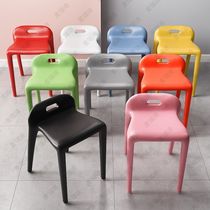 New Meridi dining table back chair household plastic horn stool commercial thickened modern simple leisure makeup book