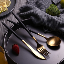 Comei Vo Western dishes steak knife and fork set four-piece combination Portuguese stainless steel knife and fork spoon household