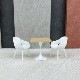 Architectural Sand Table Model Table DIY Indoor Scene Restaurant Tables and Chairs Balcony Leisure Table Cafe Table Model