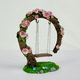 Miniature Swing Model Micro Landscape Landscaping Accessories Childhood Swing DIY Handmade Materials Simulated Swing Ornaments