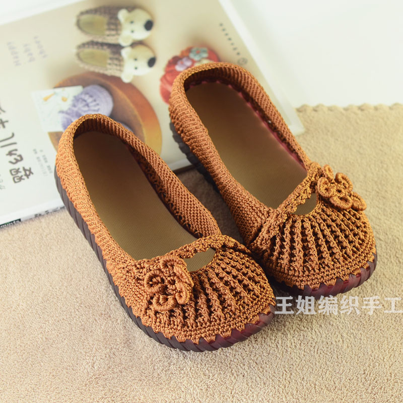 Summer Hand-Knitted Sandals with Soles, Semi-Finished Products, DIY Material Bags, Wear-Resistant, Non-Slip Crochet Woven Shoes Summer Hand-Knitted Sandals with Soles, Semi-Finished Products, DIY Material Bags, Wear-Resistant, Non-Slip Crochet Woven Shoes