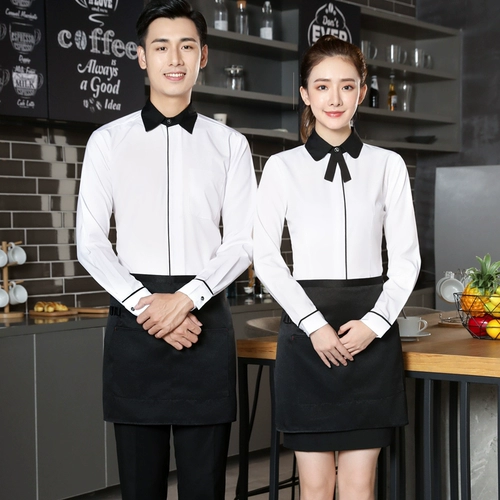 Отель Официант обслуживание рабочего обслуживания женский осенний и зимний ресторан