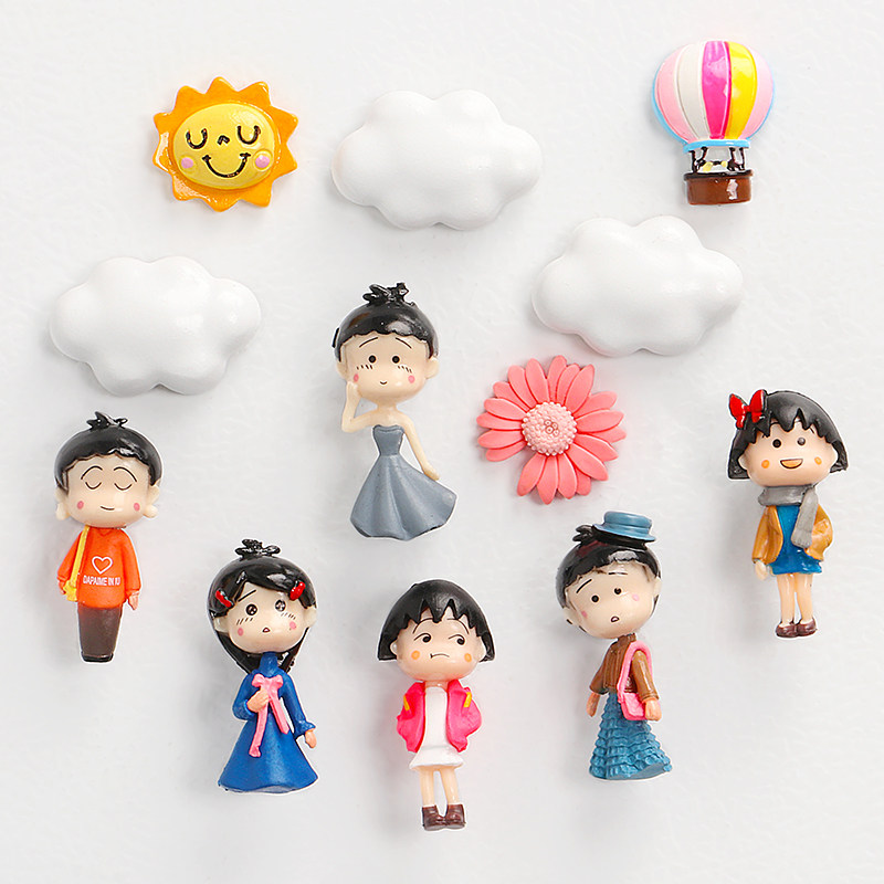 Japanese Cherry Pellet 3D Cubism Pellet Mini Pellet Subfridge Stick Magnet fridge Decorative Magnet Magnet