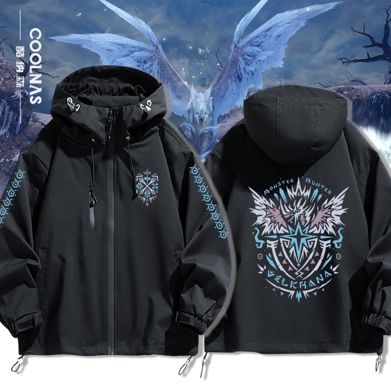 Monster Hunter Game Collaboration Merchandise Ice Dragon and Fire Dragon Jacket Coat Spring and Autumn Outfit Set Monster Hunter Game Collaboration Merchandise Ice Dragon and Fire Dragon Jacket Coat Spring and Autumn Outfit Set