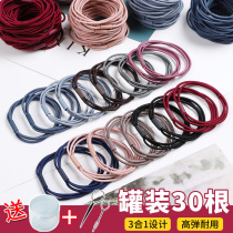 Head rope female minimalist Han version zal hair leather fascia hair rope head decoration cute 2019 new high elastic rubber band hair ring