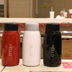 .Cute and portable thermos cup, creative version Korean, students's favorite water cup, fresh small ຈອກນ້ໍາ, ທຸລະກິດວັນນະຄະດີ