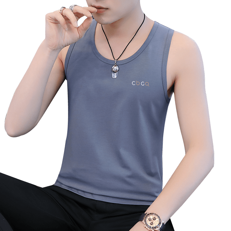 Wear summer ice silk seamless fitness hurdles bottoming shirt underneath