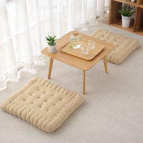Biscuit small cushion bedroom ground floor tatami floating window sill small table Lazy Mat cushion Cushion Fart Cushion Light Extravagant