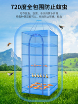 Dry Fish Mesh Hood for Family Using Foldable Dry Grid Frame to Dry Dry Cage