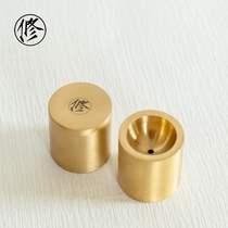 Brass pot lid set cover cover line incense tea ceremony kung fu tea set accessories tea mat ornaments simple Japanese home