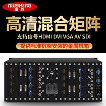 Digital HD HDMI DVI VGA RGB AV SDI hybrid matrix host surveillance video switcher