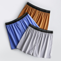 Three-point pajamas mens antibacterial cotton shorts thin summer air conditioner increased fattening loose size big pants home pants