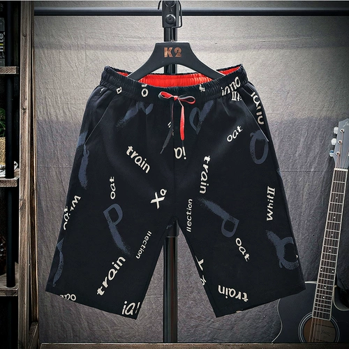 Шорты, мужские летние пляжные трендовые штаны, свободный крой