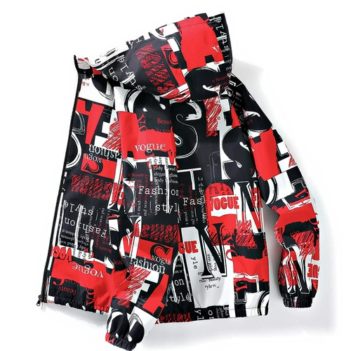 Мужская демисезонная трендовая куртка для школьников для отдыха, оверсайз, градиент, подходит для подростков