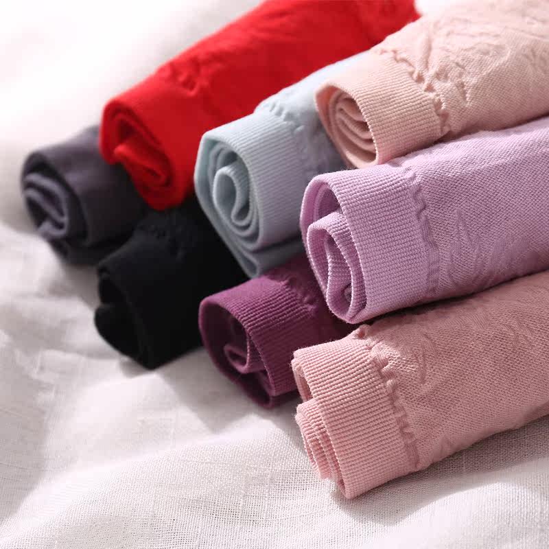 Bamboo charcoal antibacterial small flat horn women's panties antibacterial and anti-mite breathable moisture absorption sweat wicking elastic close fitting