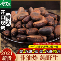 New goods Northeast wild hand peeling open red pine nuts 500g extra large 2021 original pine seeds specialty bulk Bulk granules